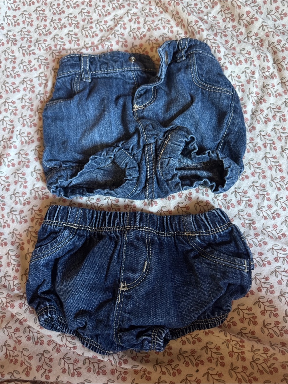 Kids Denim Bloomers - Blue - Brand Unspecified